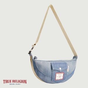 NWT TRUE RELIGION
Washed Denim Hobo